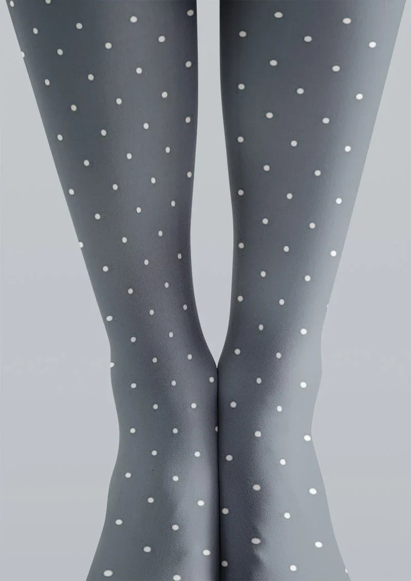 Viken Plan Blue Dots Tights Hosiery Pantyhose