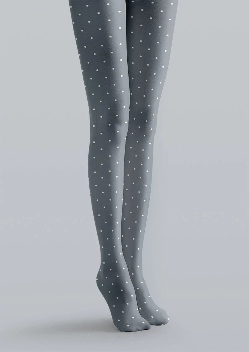Viken Plan Blue Dots Tights Hosiery Pantyhose