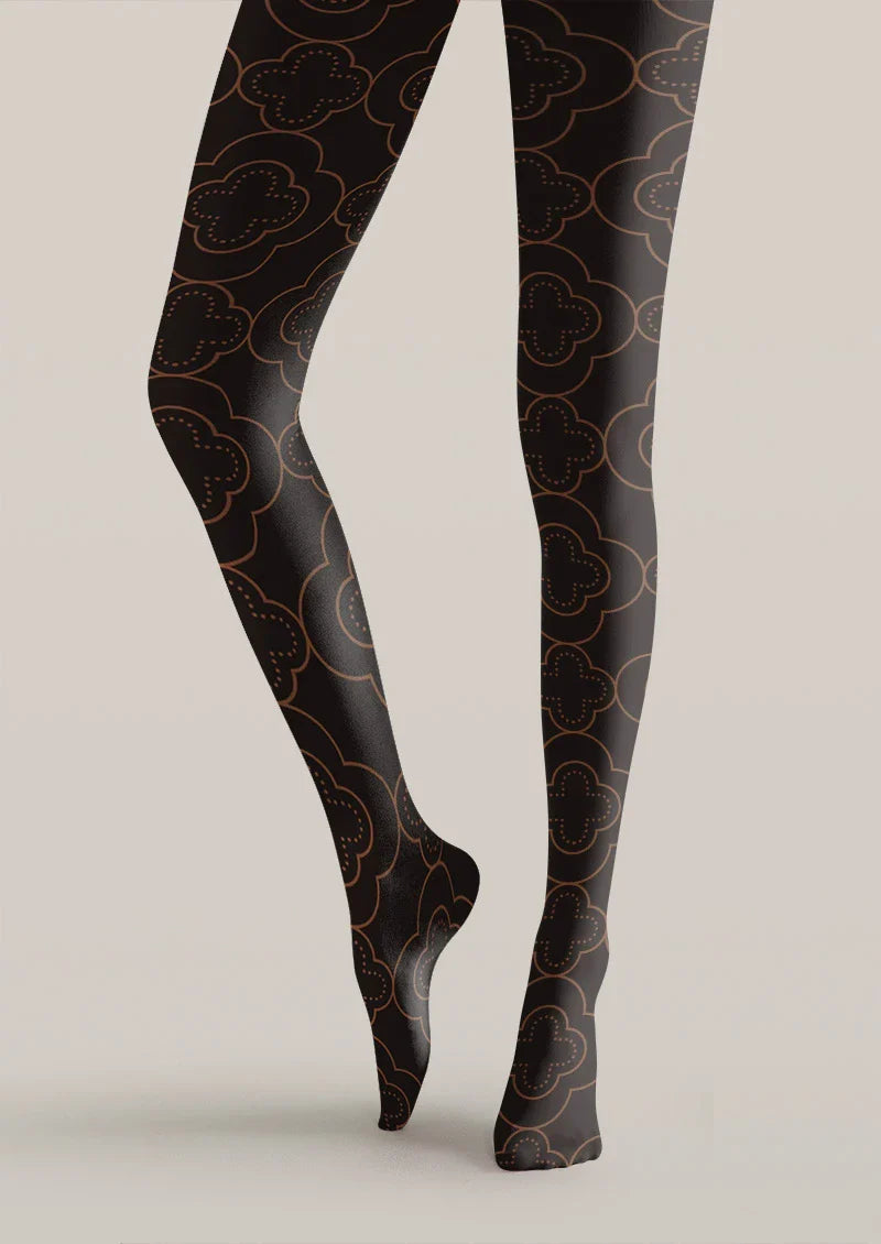 Viken Plan Golden Petal Tights Hosiery Pantyhose
