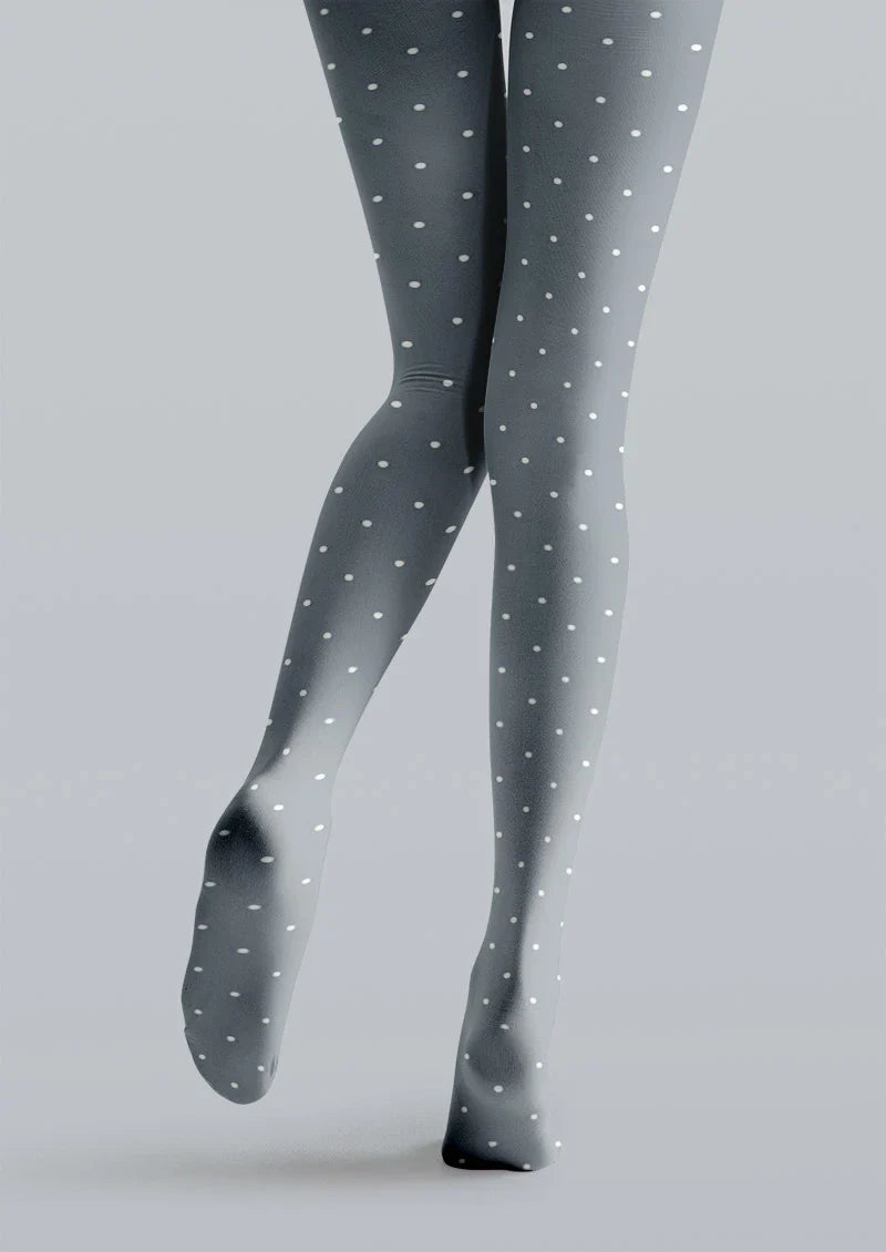 Viken Plan Blue Dots Tights Hosiery Pantyhose