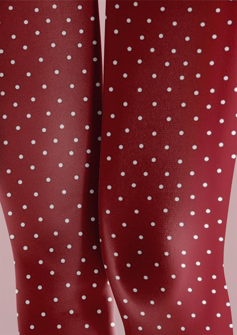Viken Plan Cherry Dot Tights Hosiery Pantyhose