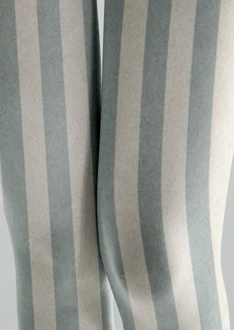 Viken Plan Cream Stripe Tights Hosiery Pantyhose