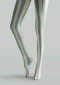 Viken Plan Cream Stripe Tights Hosiery Pantyhose
