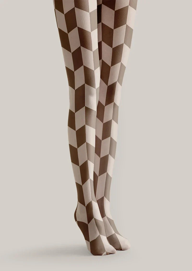 Viken Plan Cubecharm Tights Hosiery Pantyhose