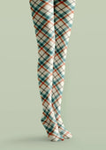 Viken Plan Highland Plaid Tights Hosiery Pantyhose