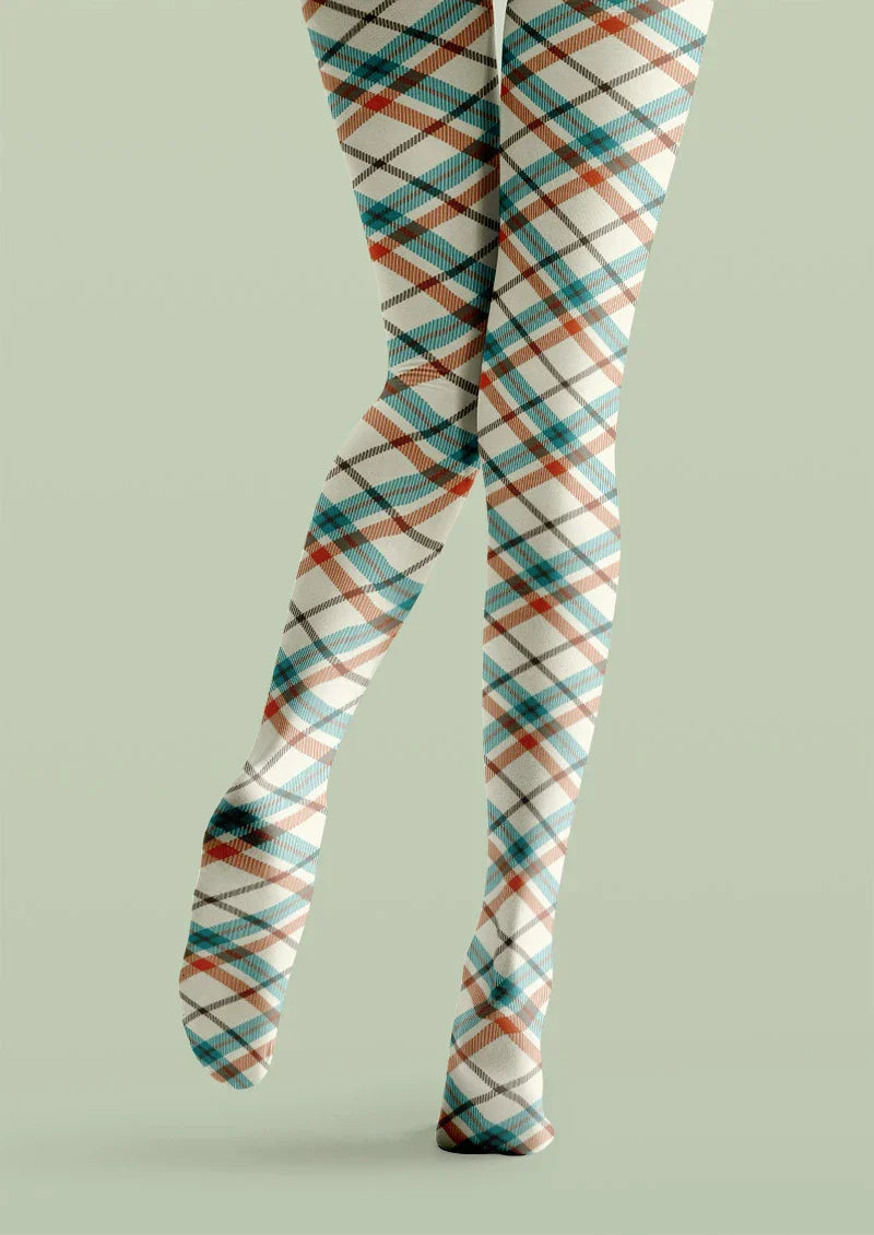 Viken Plan Highland Plaid Tights Hosiery Pantyhose