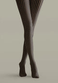 Viken Plan Houndstooth Tights Hosiery Pantyhose