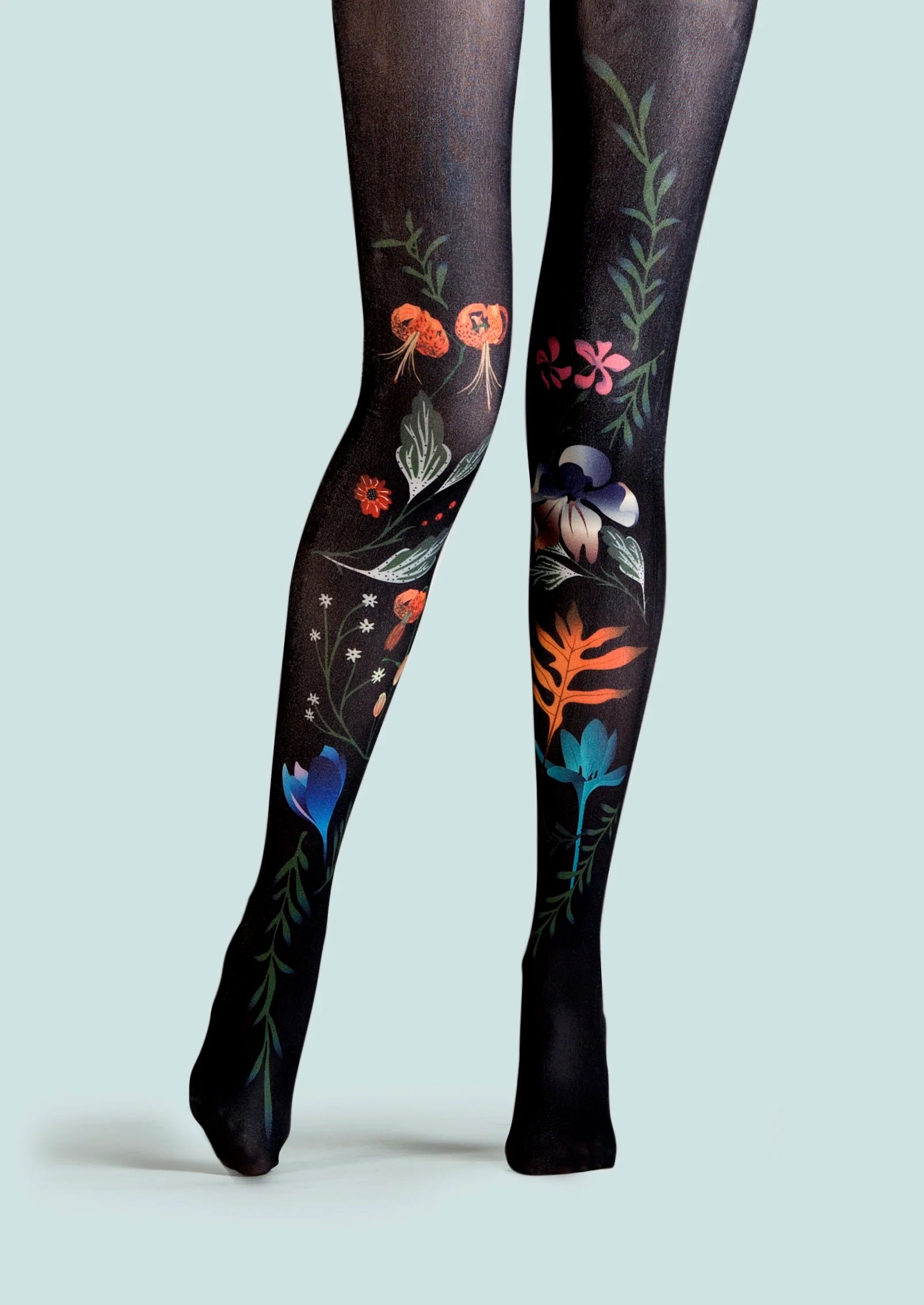 Viken Plan Among the Bloom Tights Hosiery Pantyhose