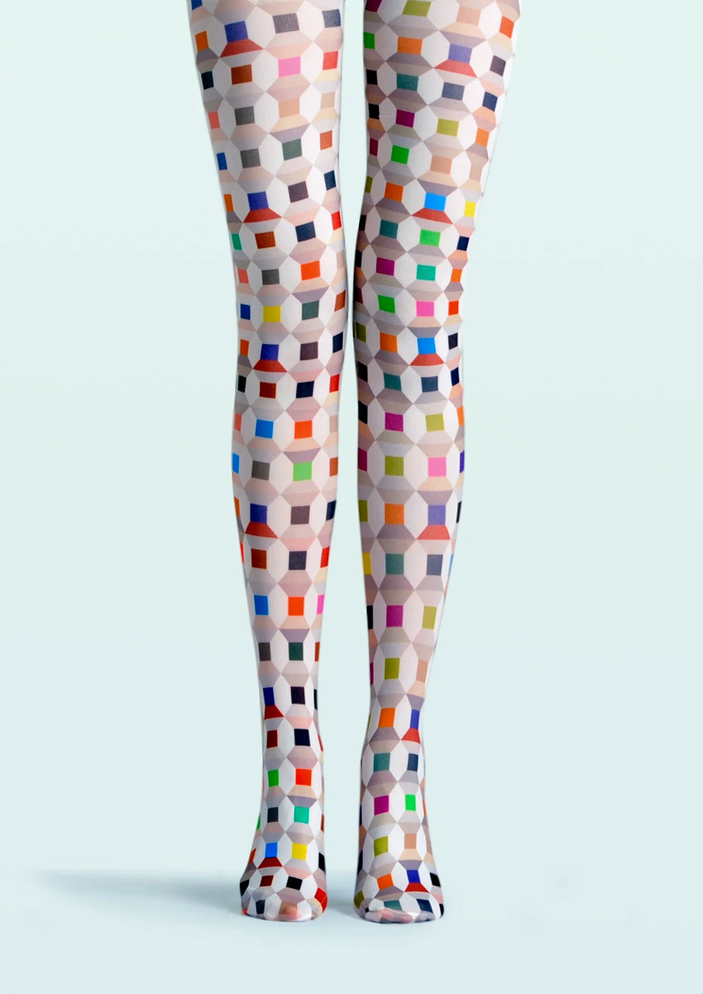 Viken Plan Colacli Print Tights Hosiery Pantyhose