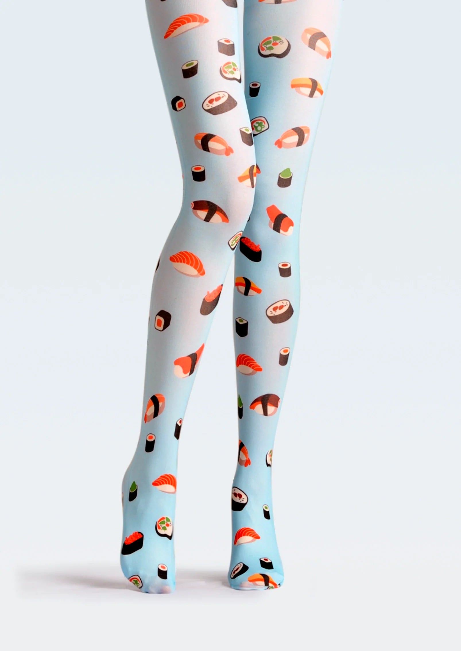 Viken Plan Fun art Print Tights Freshness Pantyhose/Tights [Sushi Sushi]