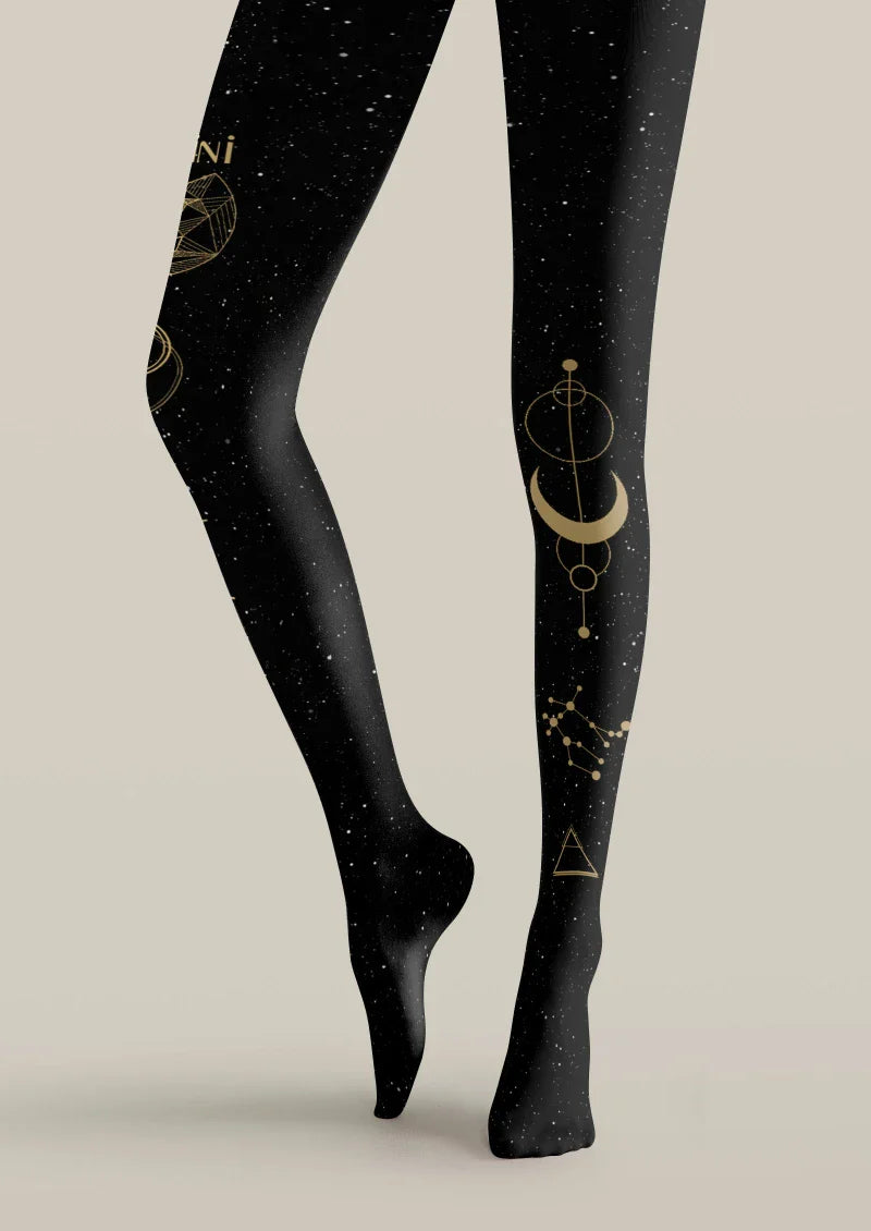 Viken Plan Gemini Zodiac Tights Hosiery Pantyhose