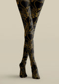 Viken Plan Floral Print Tights Hosiery Pantyhose