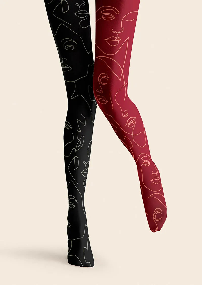 Viken Plan Asymmetry Pulse Tights Hosiery Pantyhose