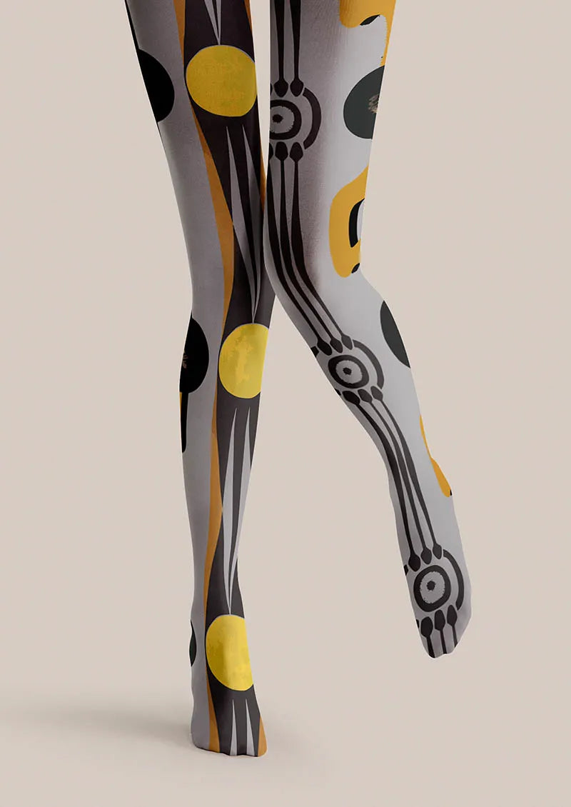 Viken Plan Musical elements Beat Dots Tights Hosiery Pantyhose
