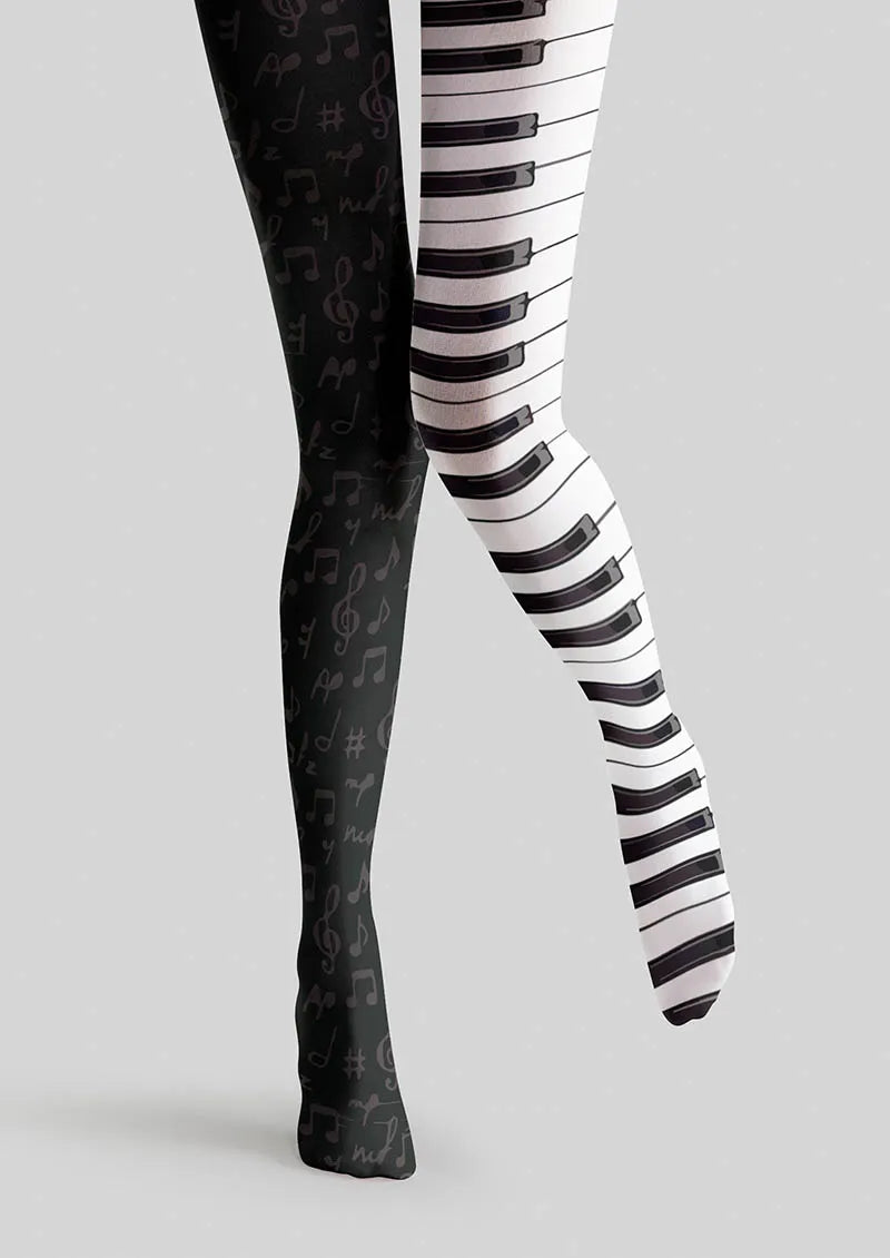 Viken Plan Musical elements Piano Keys Tights Hosiery Pantyhose