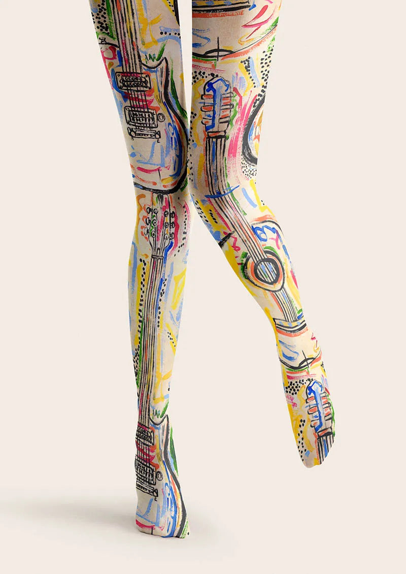 Viken Plan Musical elements Electro Circuit Tights Hosiery Pantyhose