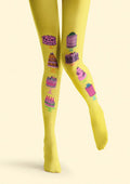 Viken Plan Fun Art Cake Fantasy Tights Hosiery Pantyhose