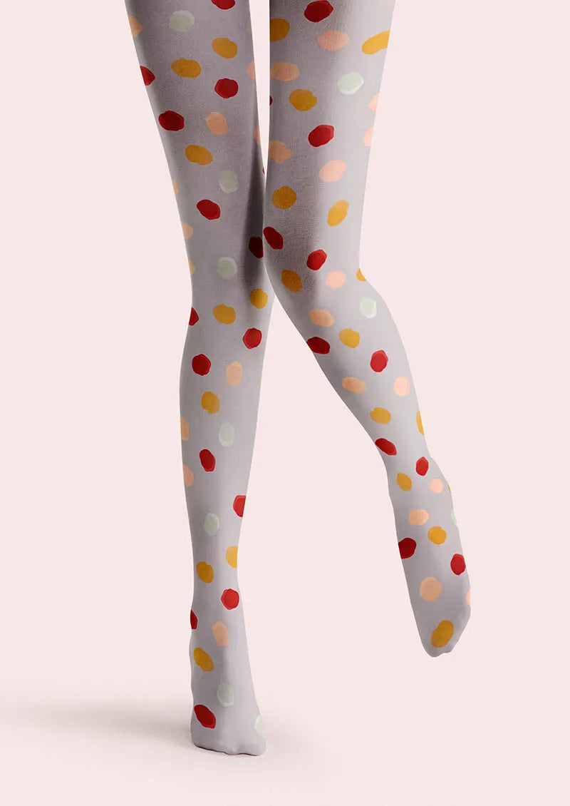 Viken Plan Soft Polka Tights Hosiery Pantyhose