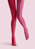Viken Plan Valentine's Day Love Stripes Tights Hosiery Pantyhose