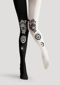 Viken Plan Bohemia Star Hand Omen Tights Hosiery Pantyhose