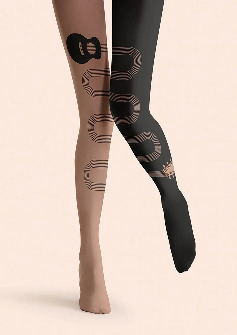 Viken Plan Musical elements Bass Resonance Tights Hosiery Pantyhose