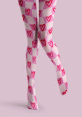 Viken Plan Valentine's Day Love Wave Tights Hosiery Pantyhose