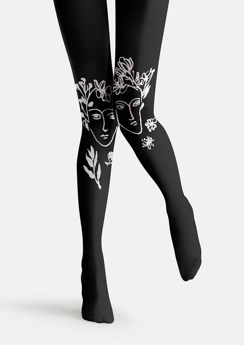 Viken Plan Valentine's Day Mono Promise Tights Hosiery Pantyhose