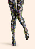 Viken Plan Floral pattern Wild Florals Tights Hosiery Pantyhose