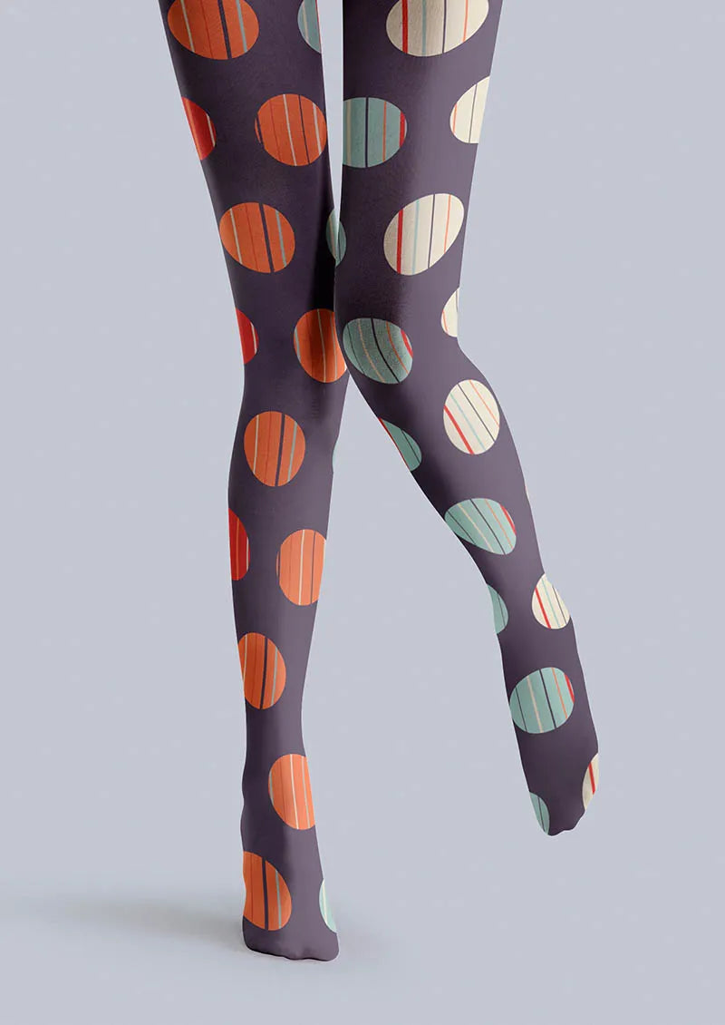 Viken Plan Rhythm Dots Tights Hosiery Pantyhose