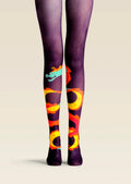 Viken Plan Fun Print Tights Art Pantyhose/Tights [Chir-dragon]