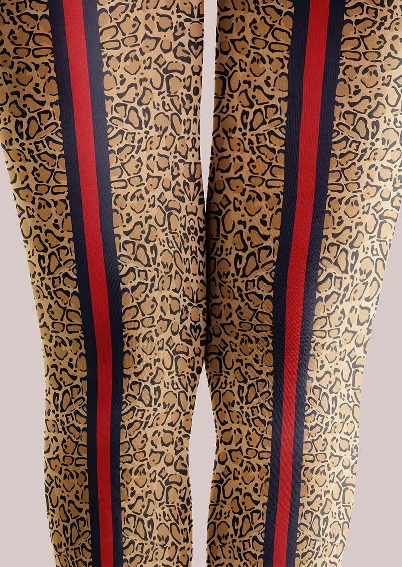 Viken Plan Rainbow Tiger Tights Hosiery Pantyhose