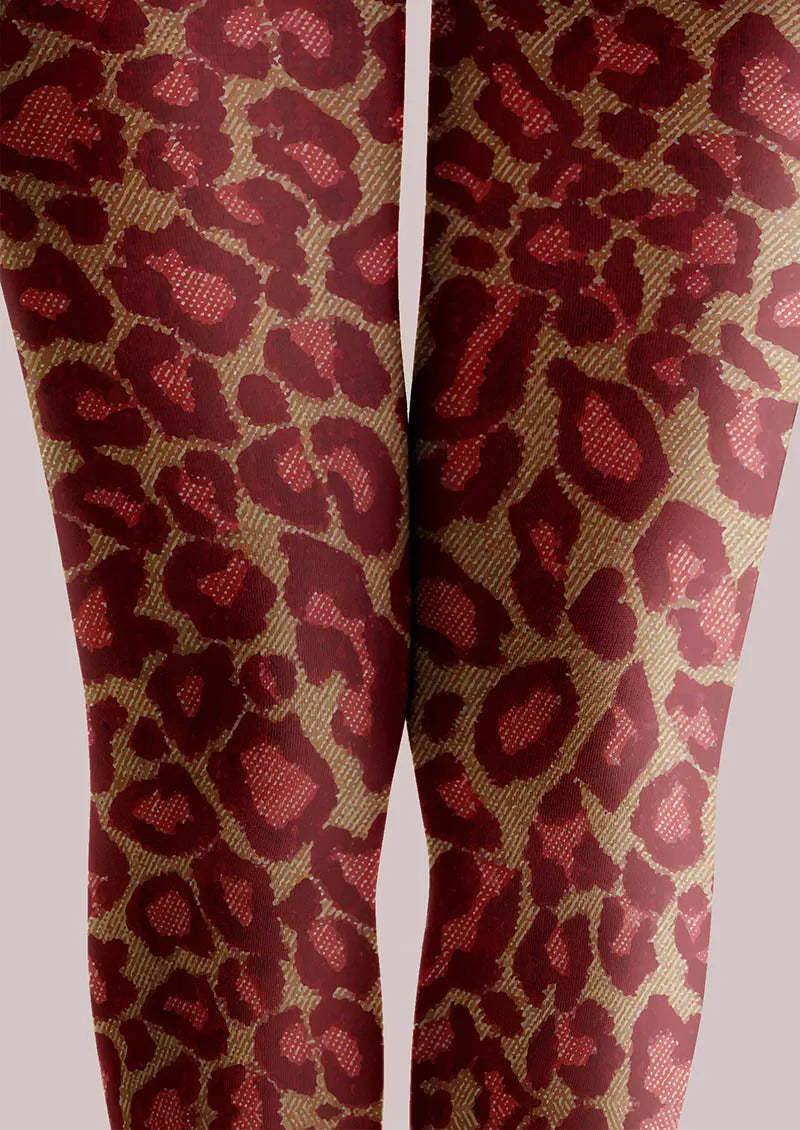 Viken Plan Scarlet Tiger Tights Hosiery Pantyhose