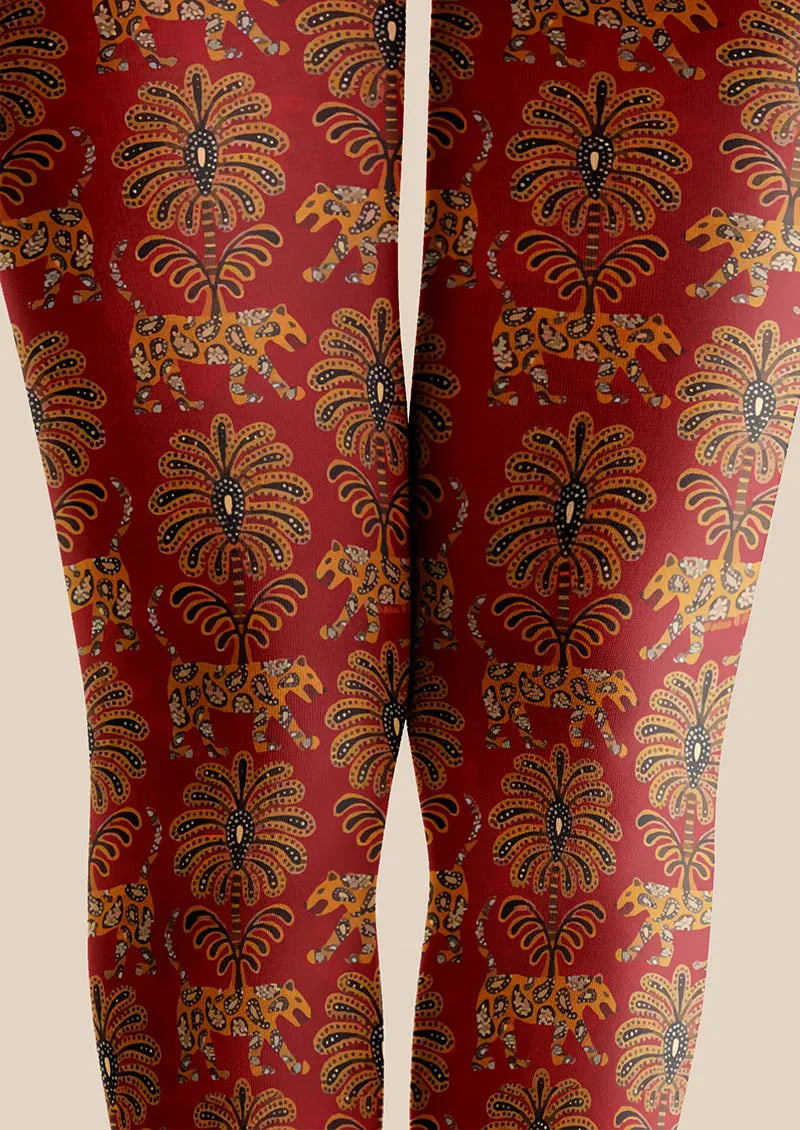 Viken Plan Baroque Gold Tights Hosiery Pantyhose