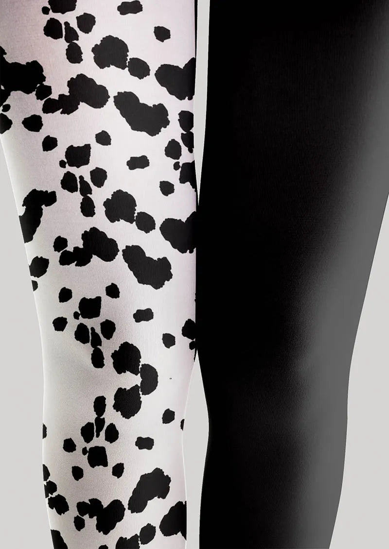 Viken Plan Geometric Art Ink Splash Tights Hosiery Pantyhose