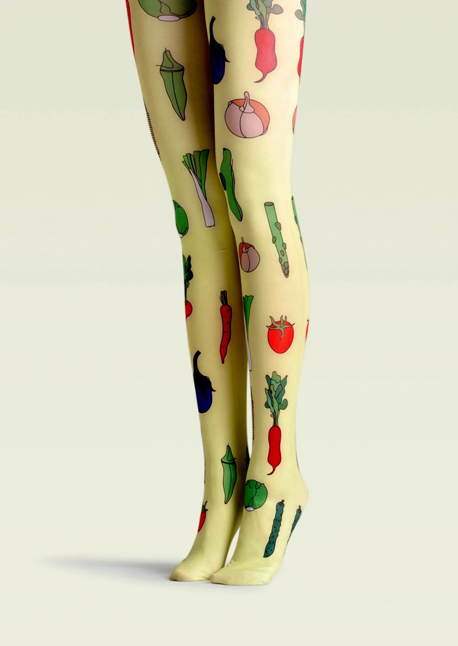 Viken Plan Fun Print Tights Art Pantyhose/Tights [Verdant Farm]