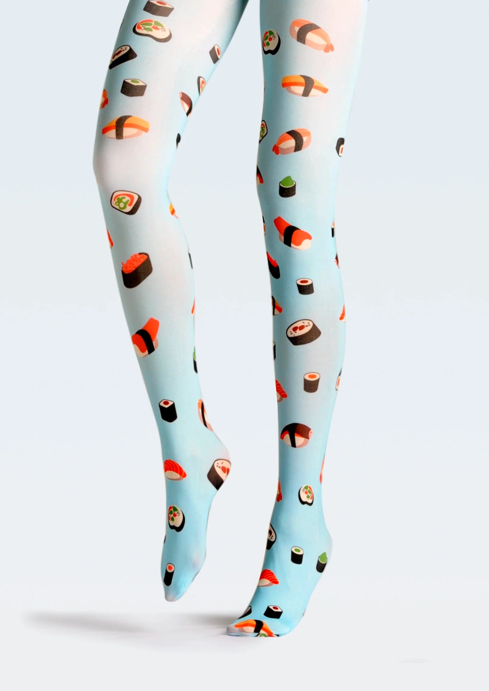 Viken Plan Fun art Print Tights Freshness Pantyhose/Tights [Sushi Sushi]