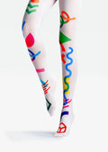Viken Plan PopArt Print Tights Colorful Pantyhose/Tights [Candy Doctrine]