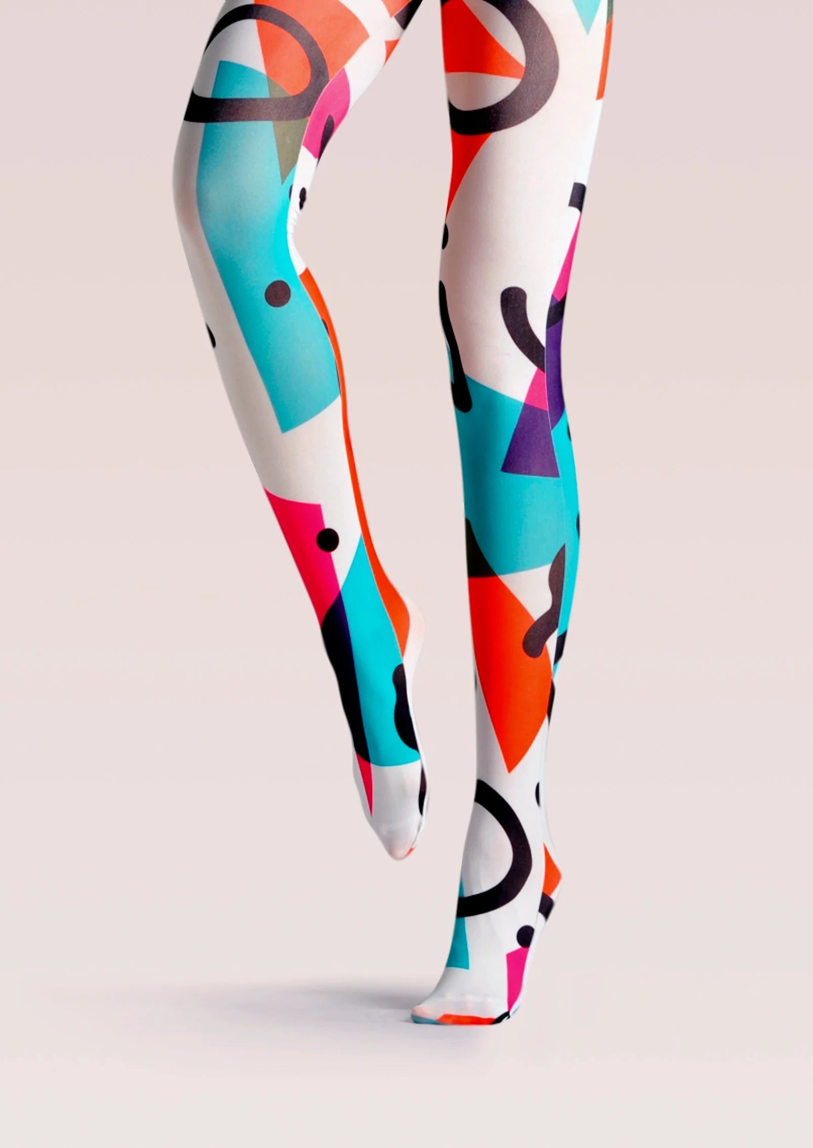 Viken Plan Bouncy Fun Circle Tights Hosiery Pantyhose