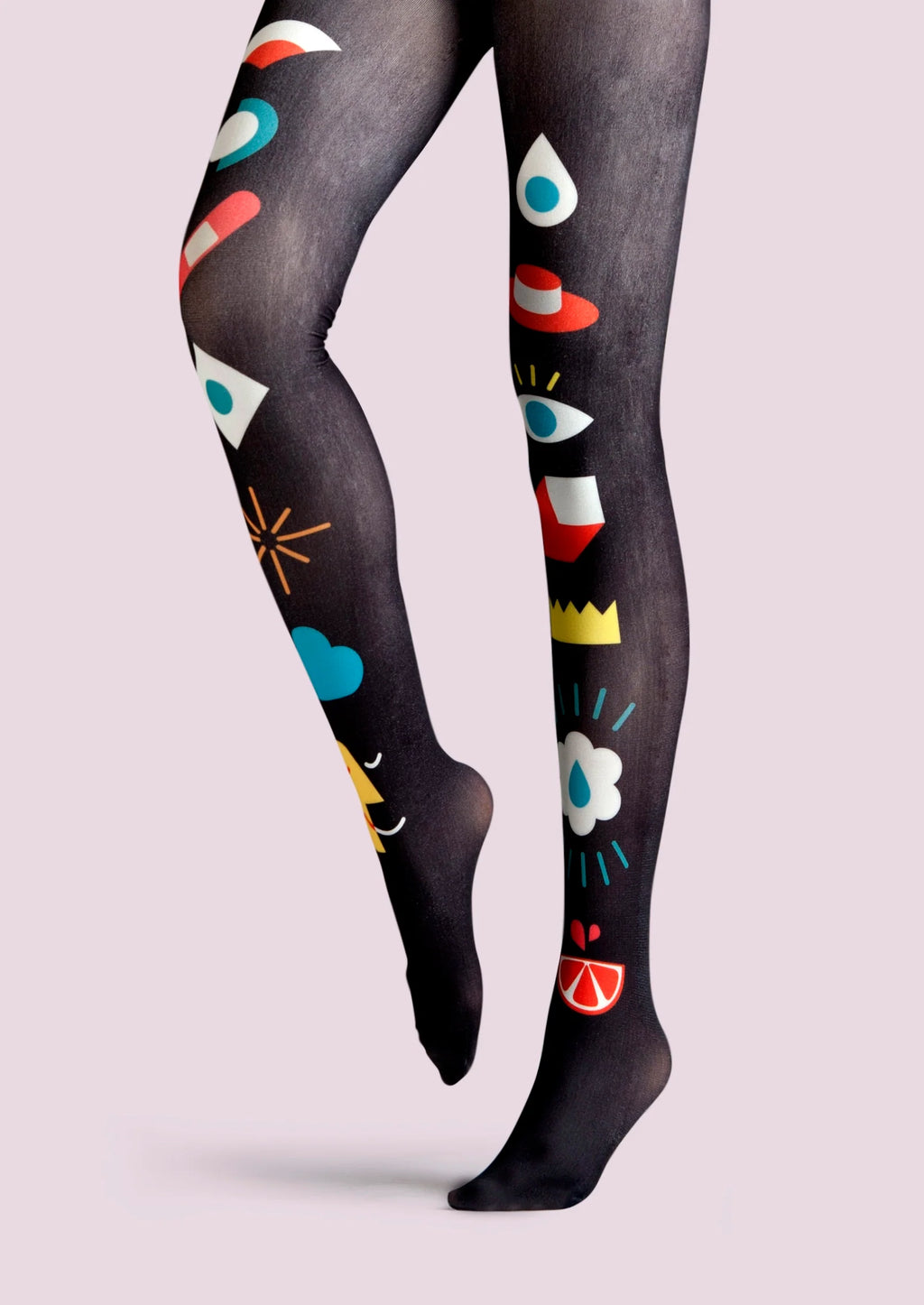 Viken Plan Fun art Print Tights Geometric figure Pantyhose/Tights [Interesting icons]