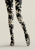 Viken Plan Black Botanica Tights Hosiery Pantyhose