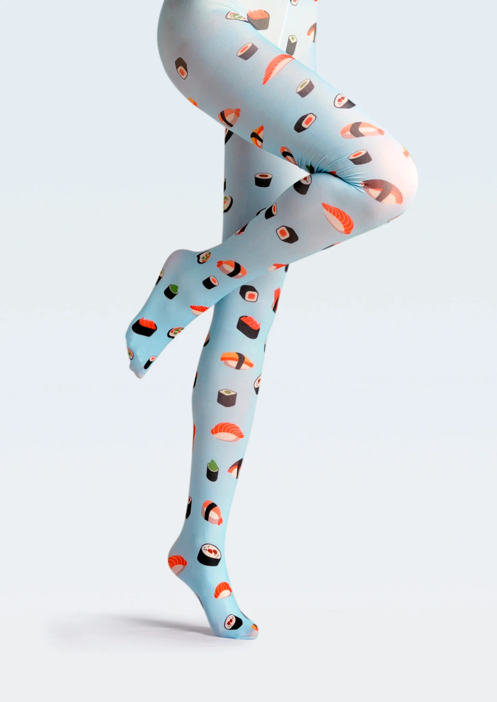 Viken Plan Fun art Print Tights Freshness Pantyhose/Tights [Sushi Sushi]