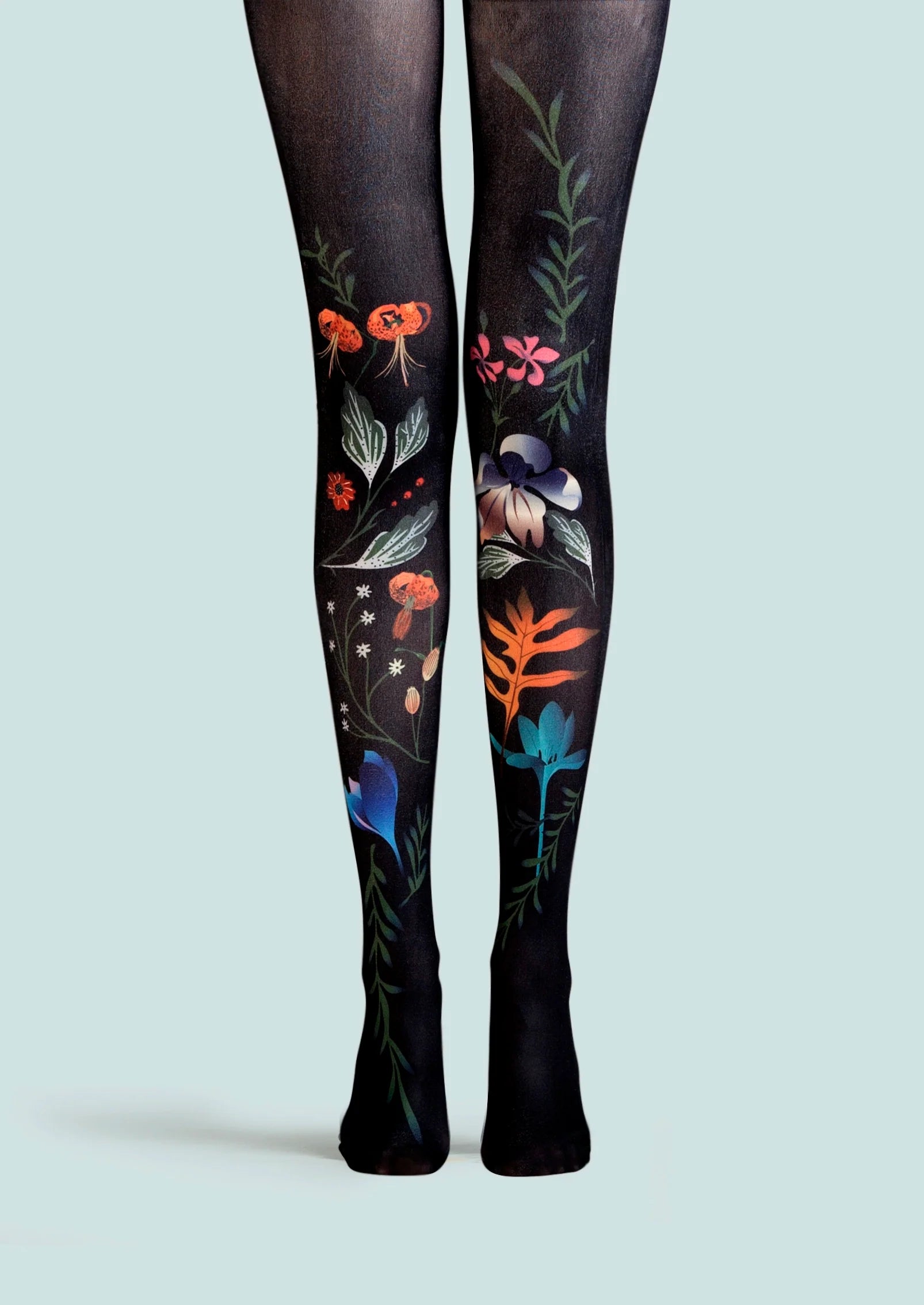 Viken Plan Among the Bloom Tights Hosiery Pantyhose