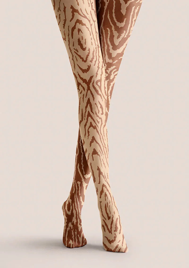 Viken Plan Snake Pattern Tights Hosiery Pantyhose