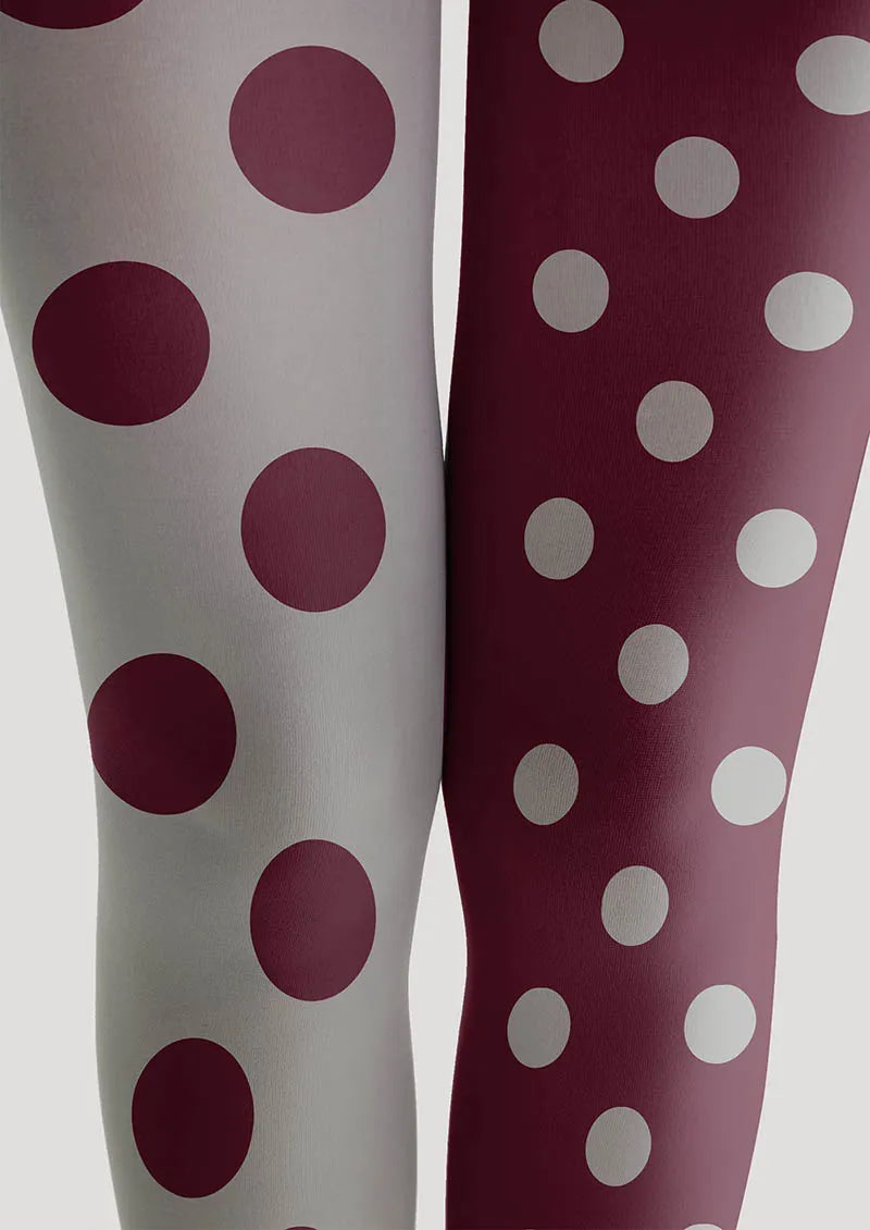 Viken Plan Dot Clash Tights Hosiery Pantyhose