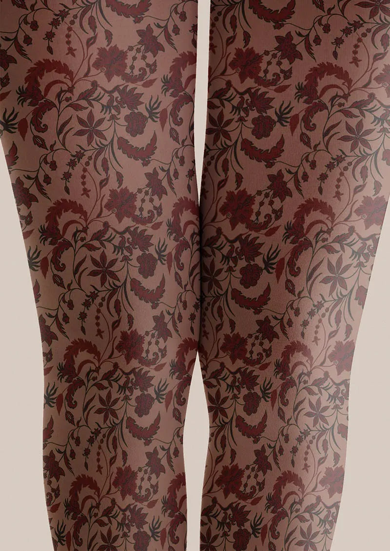 Viken Plan Floral pattern Vintage Petals Tights Hosiery Pantyhose