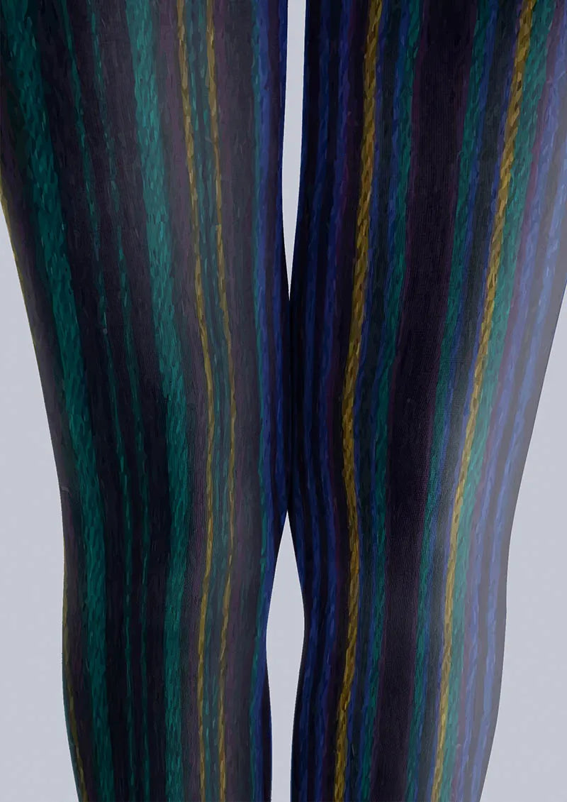 Viken Plan Geometric Art Visual Order Tights Hosiery Pantyhose