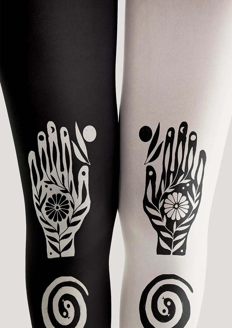 Viken Plan Bohemia Star Hand Omen Tights Hosiery Pantyhose