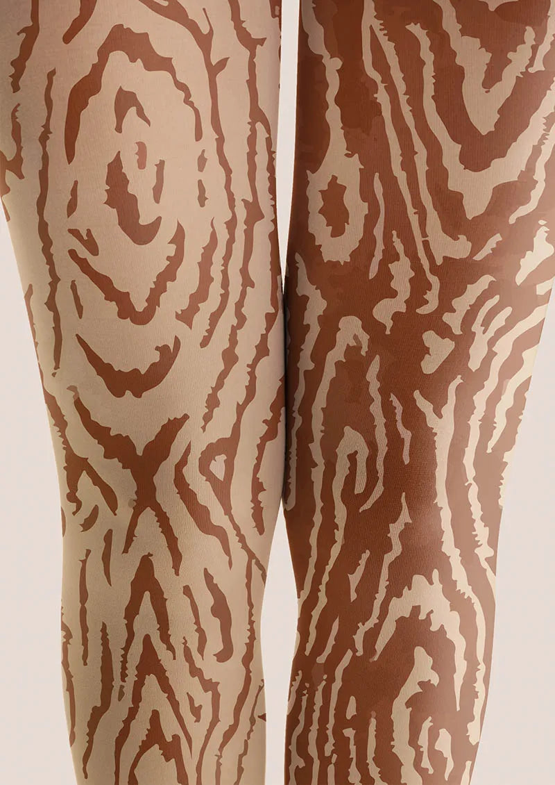 Viken Plan Snake Pattern Tights Hosiery Pantyhose