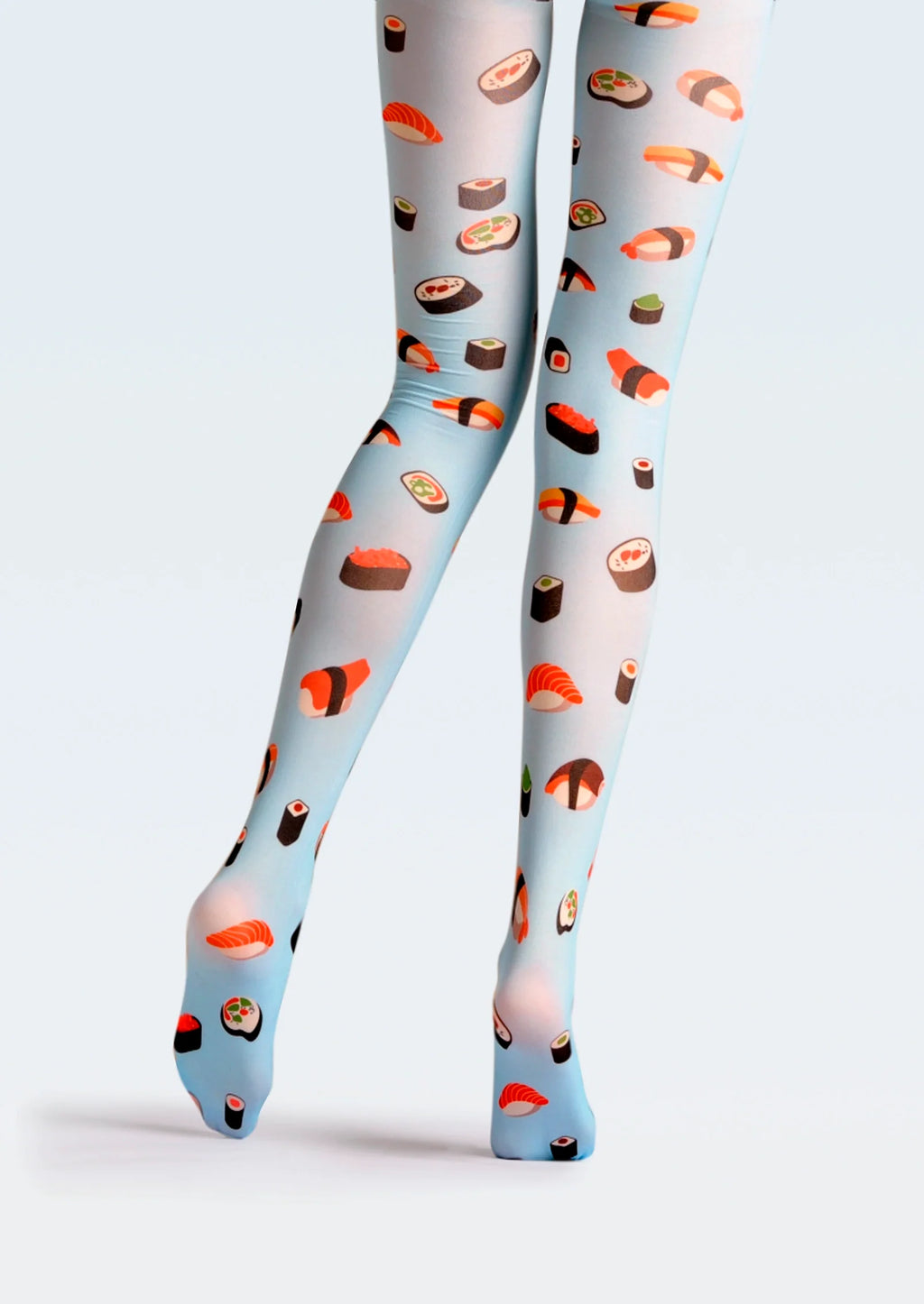 Viken Plan Fun art Print Tights Freshness Pantyhose/Tights [Sushi Sushi]