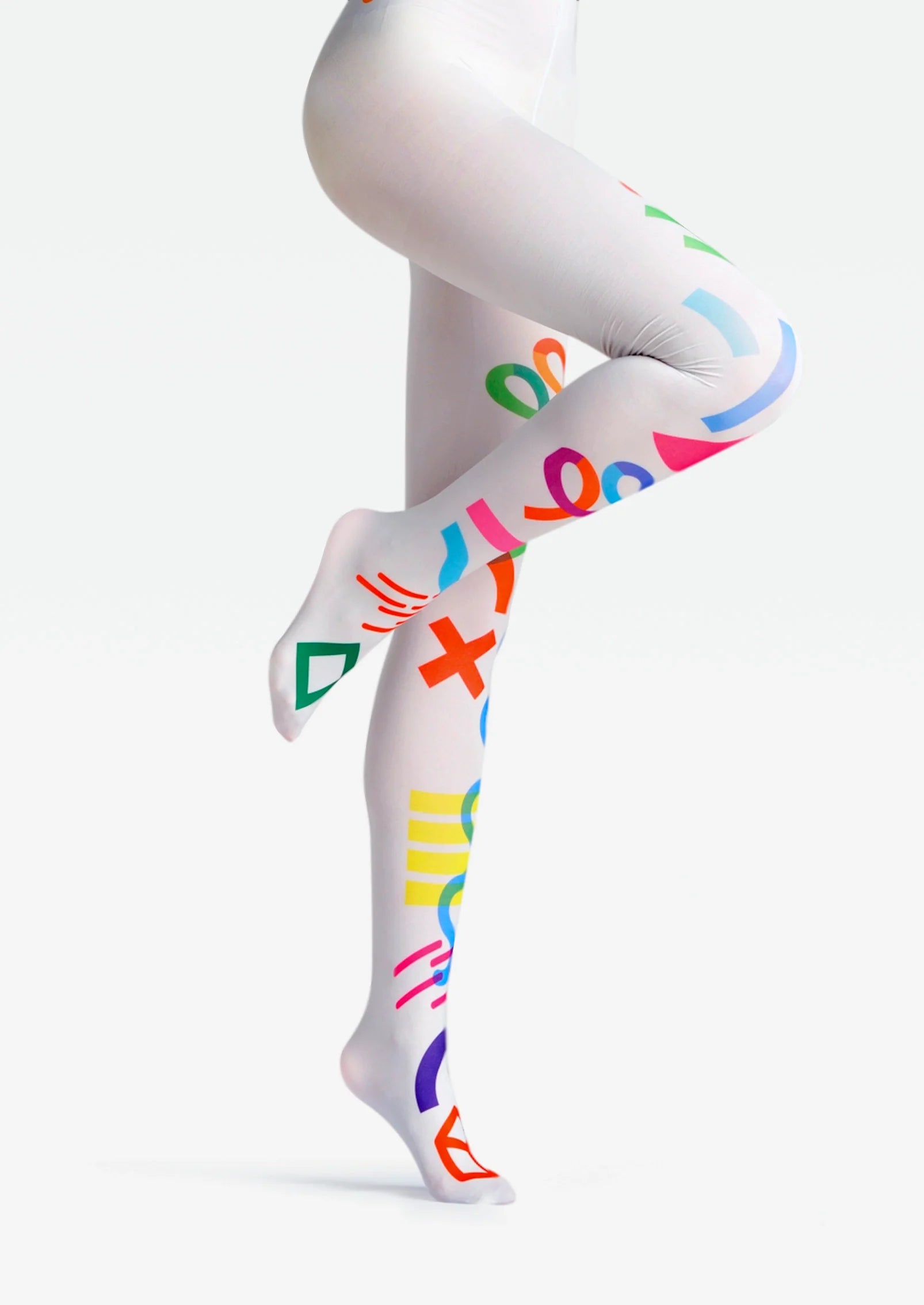 Viken Plan PopArt Print Tights Colorful Pantyhose/Tights [Candy Doctrine]